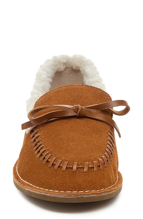 Kelsi Dagger Brooklyn Huggy Faux Shearling Lined Slipper In Brown