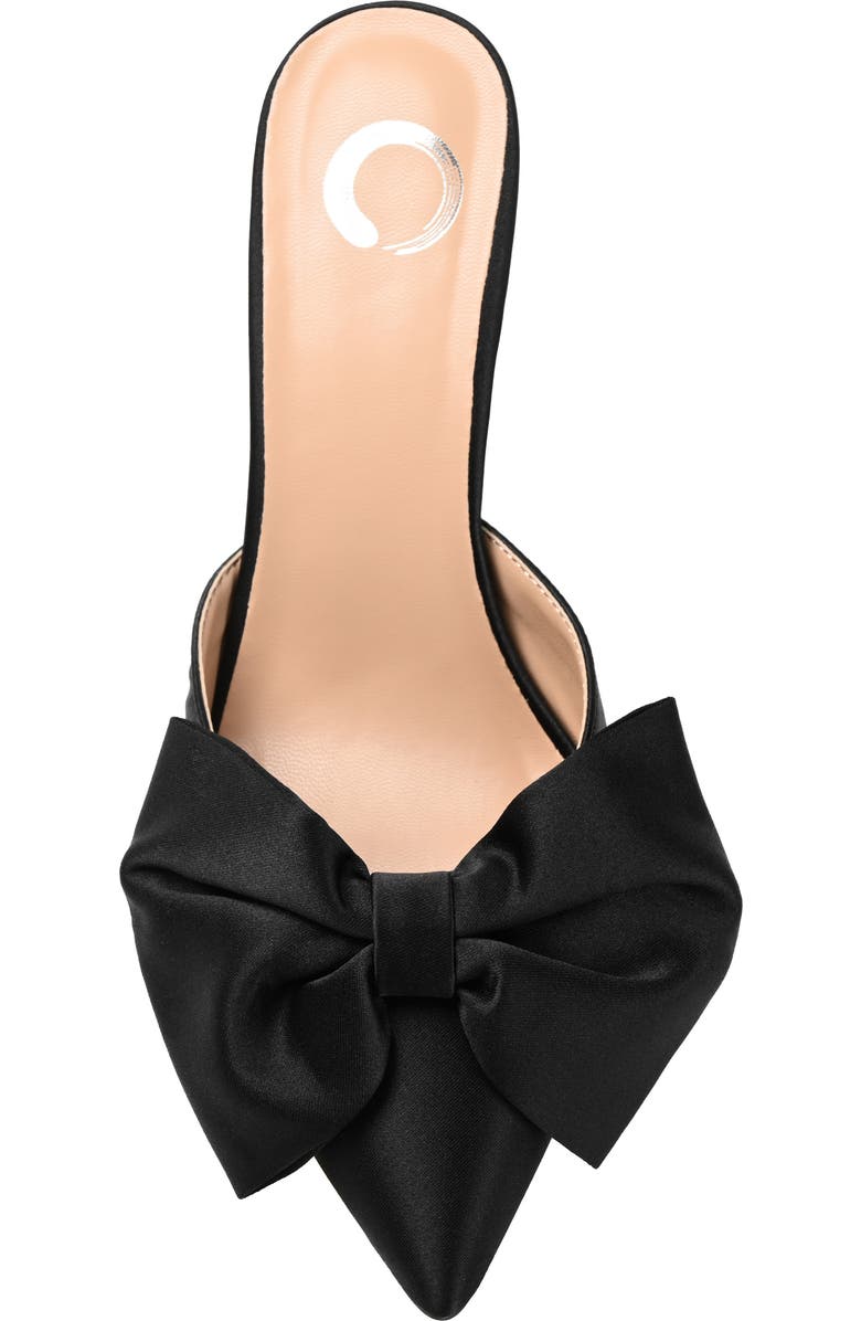 Journee Collection Tiarra Bow Mule - Wide Width, Alternate, color, Black