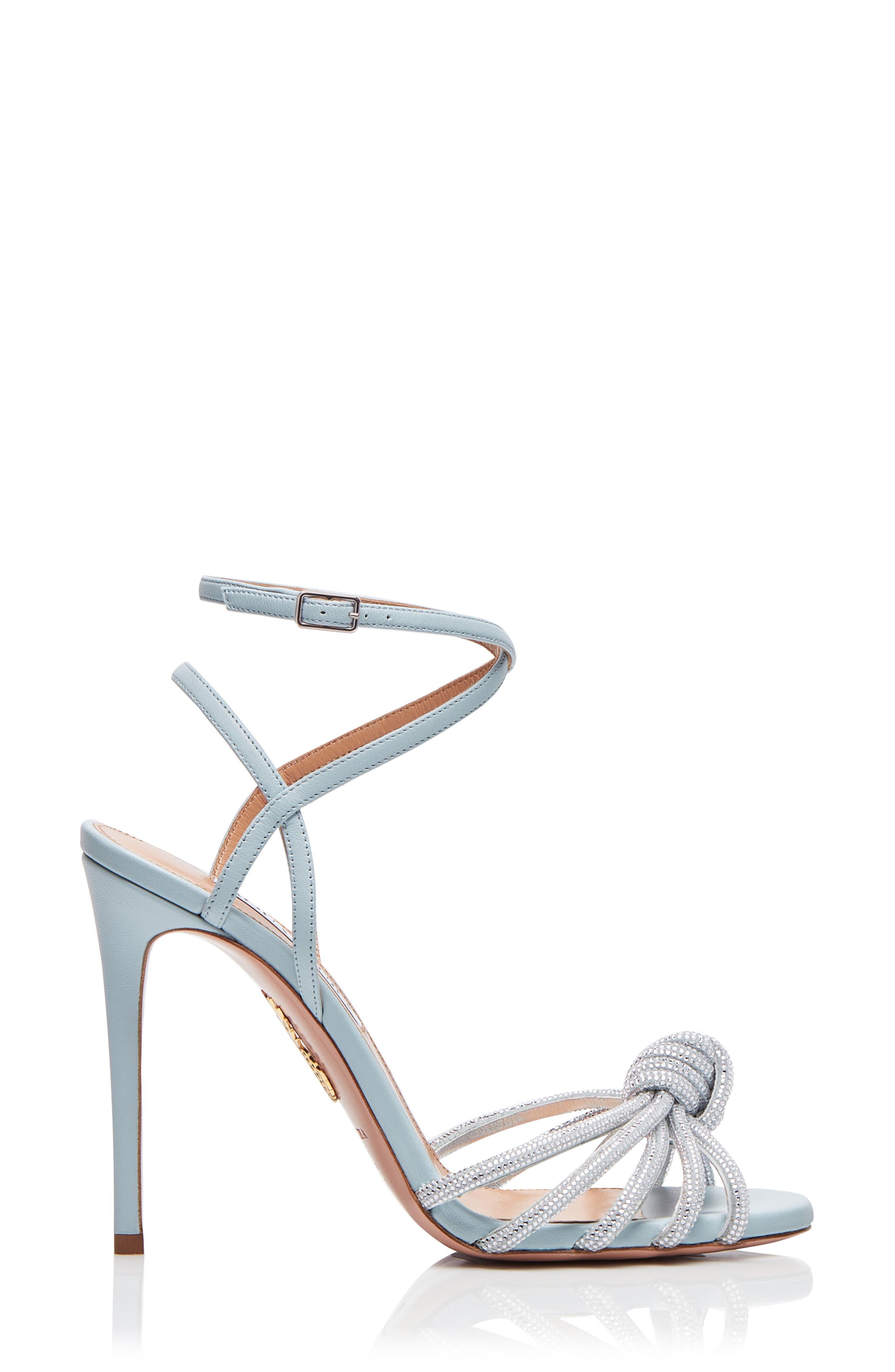 Aquazzura Celeste Crystal Embellished Ankle Strap Sandal, Alternate, color, 