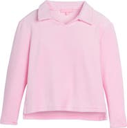 BISBY Kids' Velour Polo Pullover