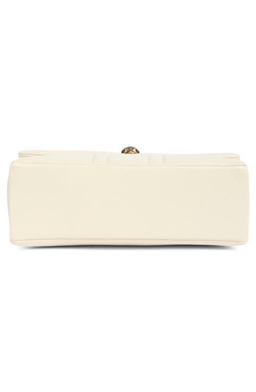 Kurt Geiger London Kensington Quilted Leather Shoulder Bag In Natural