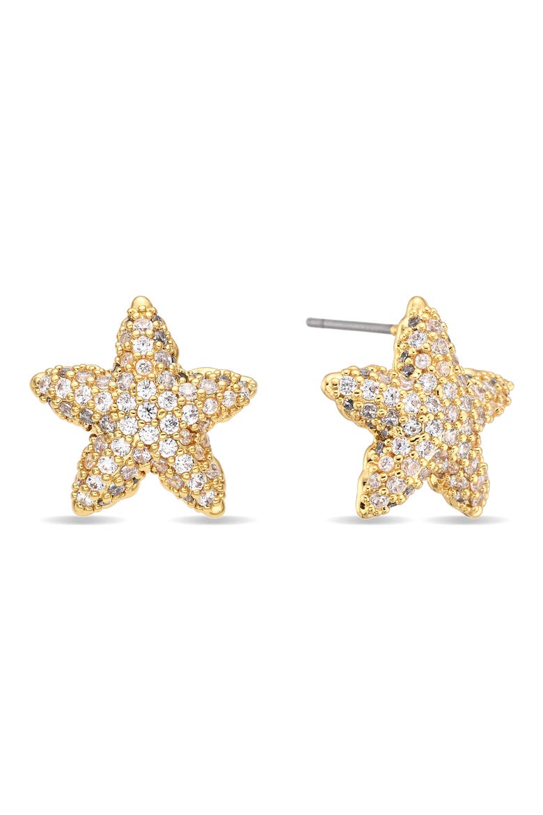 Sabrina Set of 3 Cubic Zirconia Earrings, Alternate, color, GOLD