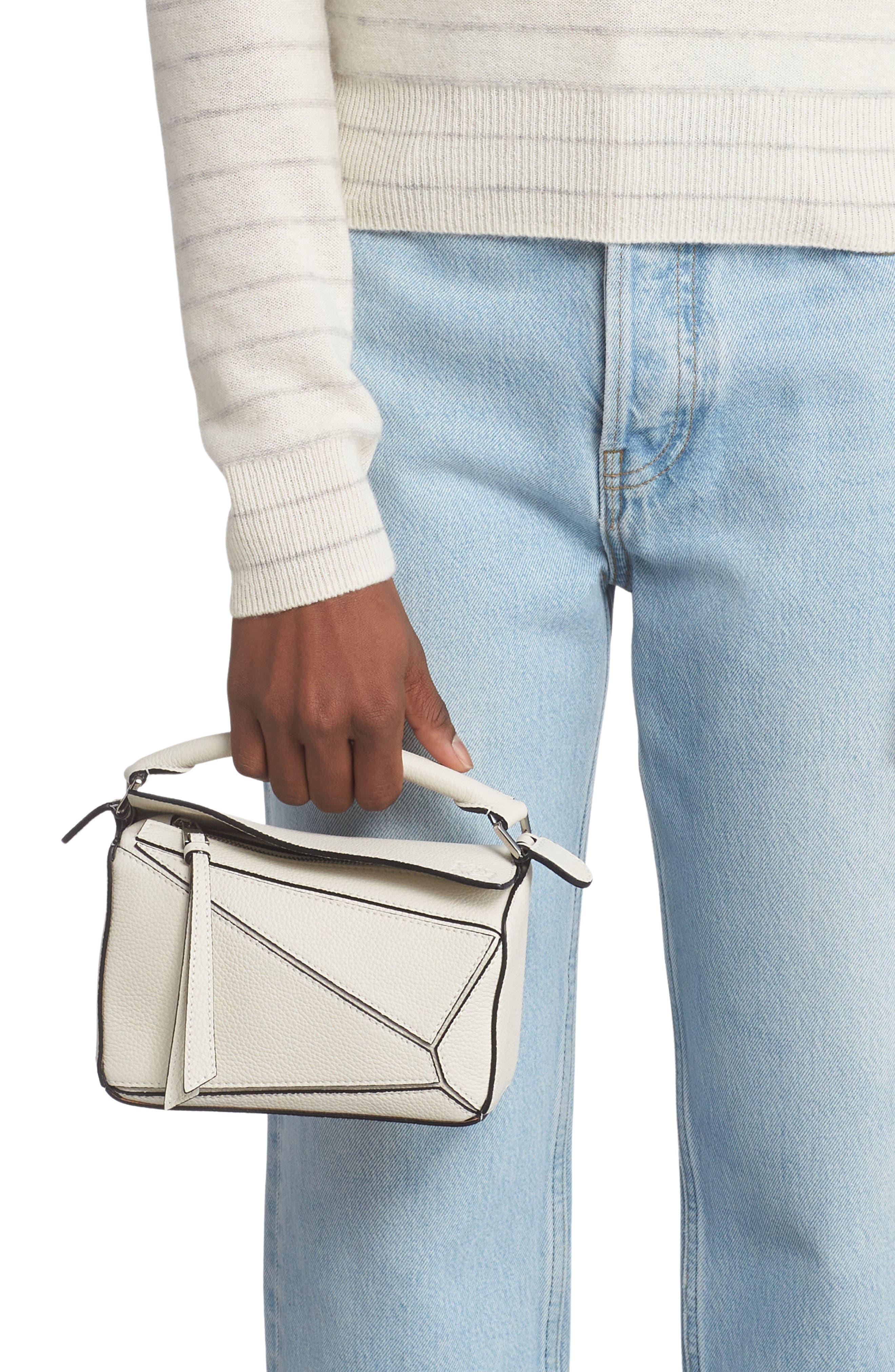 Loewe Mini Puzzle Leather Bag, Alternate, color, 