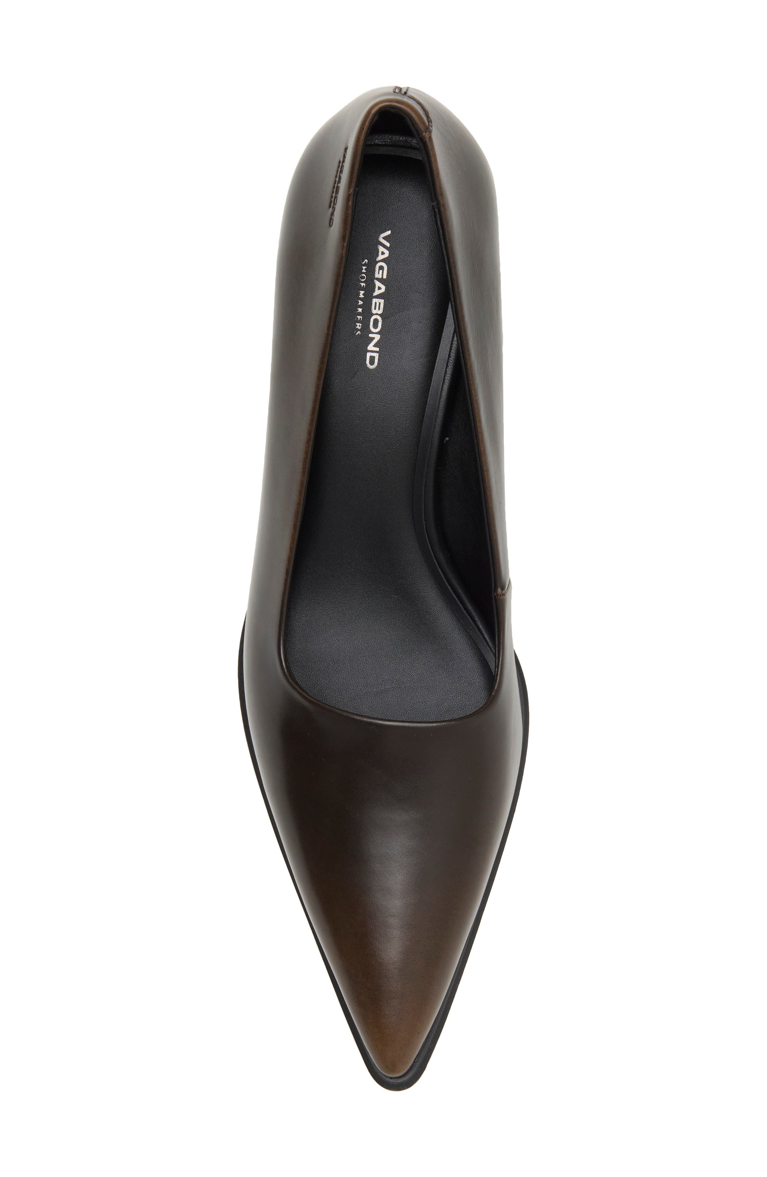 Ilona Leather Pump, Alternate, color, BROWN
