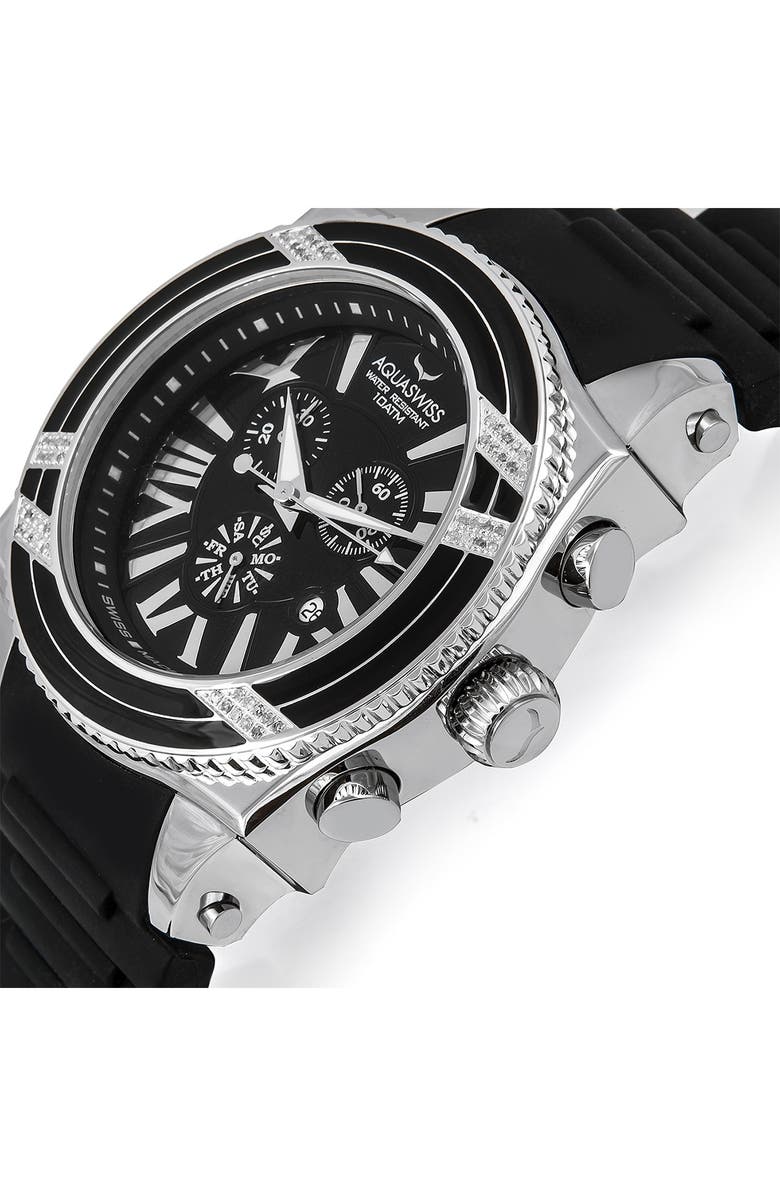 AQUASWISS Men's Swissport XG D Diamond Sporty Watch, 63mm - 0.75 ctw, Alternate, color,
