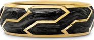 David Yurman Forged Carbon Band Ring in 18K Gold, 8.5mm