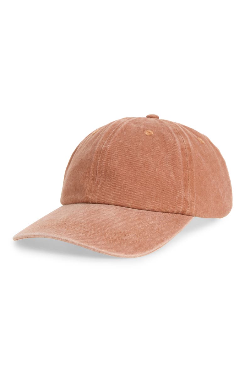 Men's Washed Baseball Hat, Main, color, BURNT ORANGE