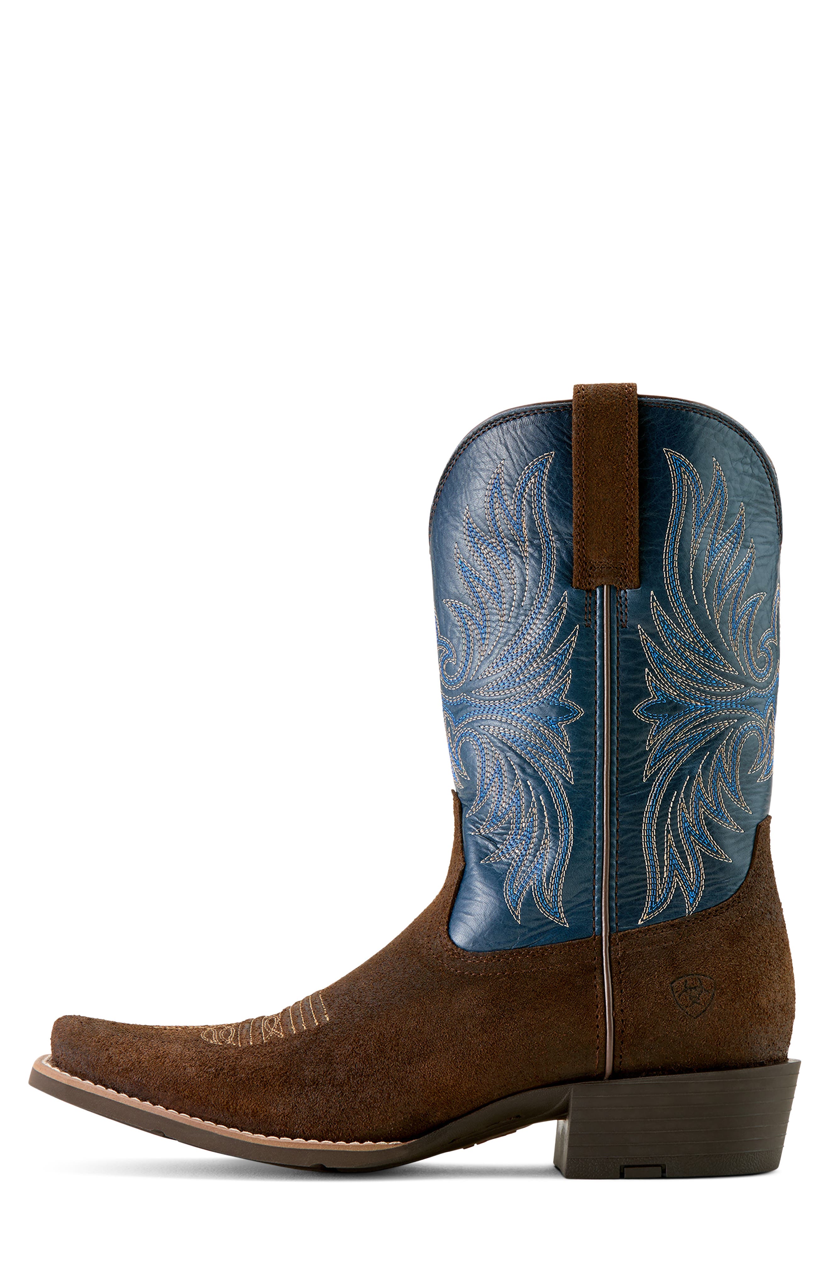 Sport Narrow Cutter Toe Leather Western Boot, Alternate, color, BROWN