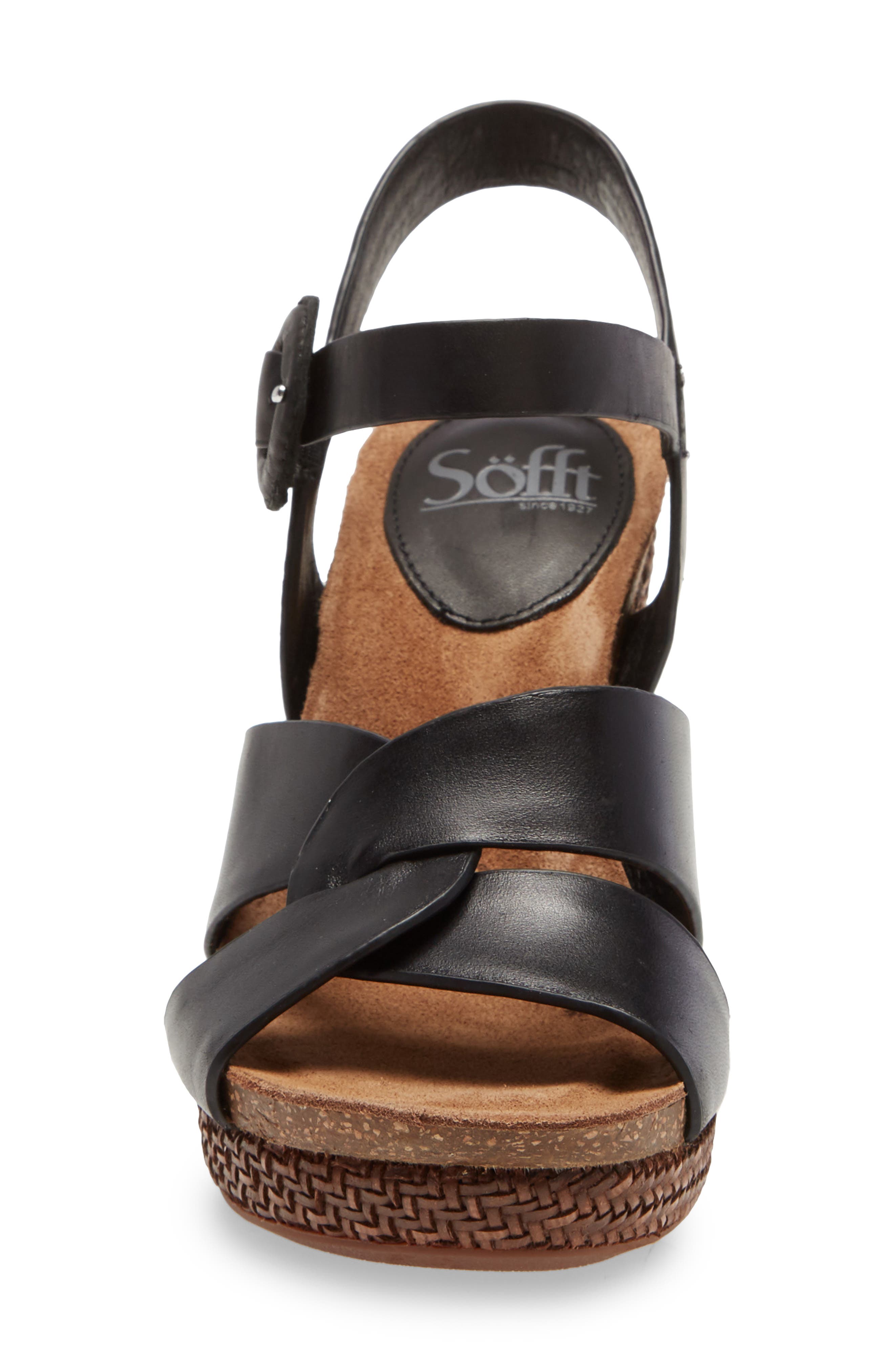 Söfft Casidy Wedge Sandal, Alternate, color, 