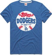 Homage Men's Homage Royal Los Angeles Dodgers MLB x Topps Baseball The Real One Tri-Blend T-Shirt