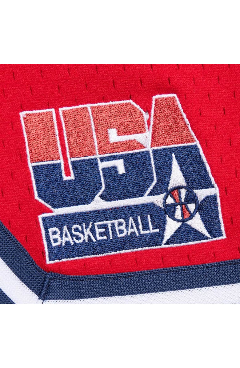 Mitchell & Ness Men's Mitchell & Ness Red USA Basketball Practice Shorts, Alternate, color, 