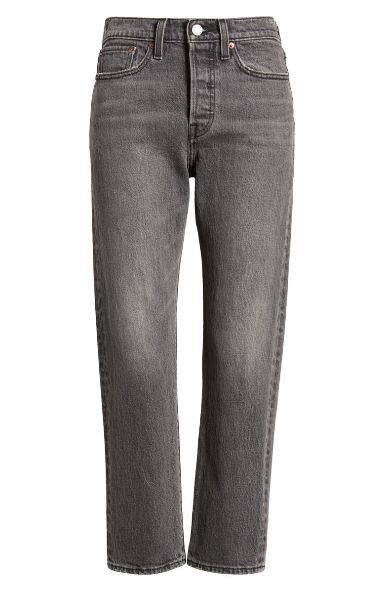 Levi's Wedgie High Waist Ankle Straight Leg Jeans, Alternate, color, Well Worn