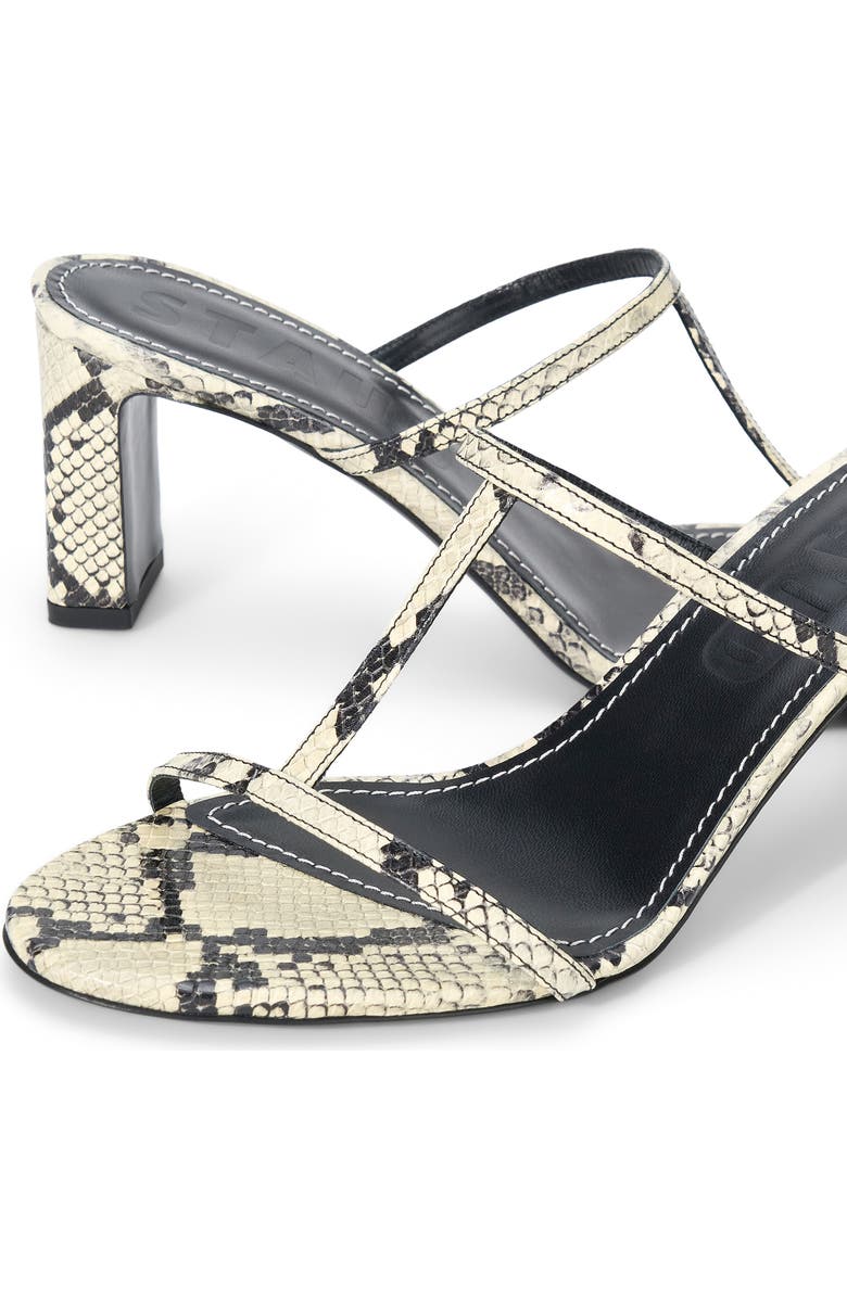 STAUD Talita Sandal, Alternate, color, White Snake