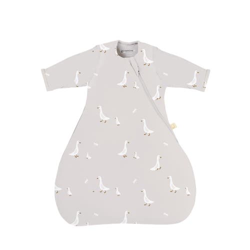 Gunamuna Long Sleeve Transitional Swaddle Sleep Bag, 1.0 Tog In Gray