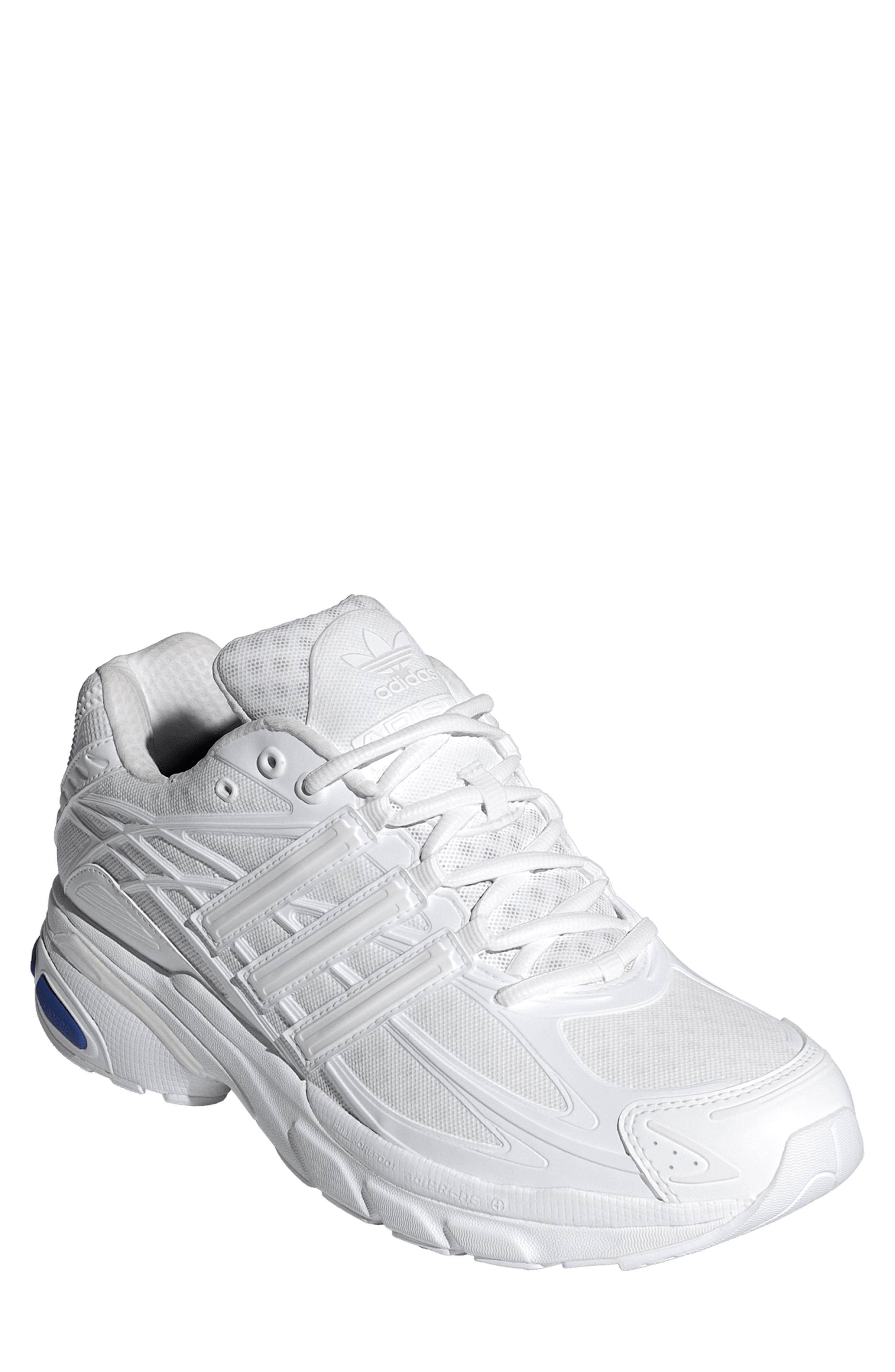Adistar Cushion 3 Running Shoe, Main, color, WHITE/ WHITE/ TEAM ROYAL BLUE
