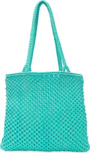 Faherty sunwashed macrame shopper
