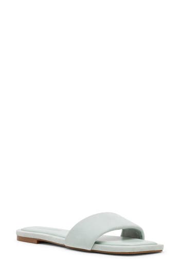 Steve Madden Lumina Slide Sandal In Green