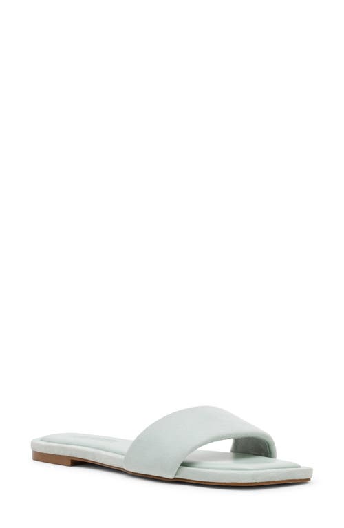 Steve Madden Lumina Slide Sandal In Sage Suede