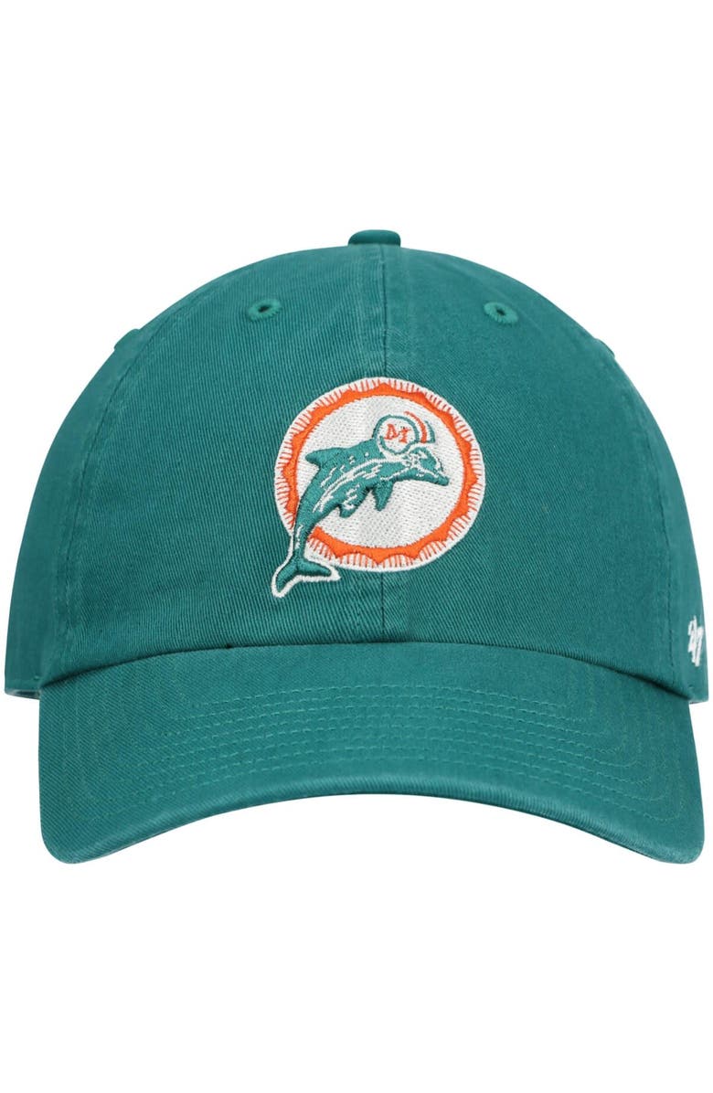 '47 Men's '47 Teal Miami Dolphins Clean Up Legacy Adjustable Hat, Alternate, color, Teal