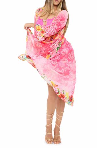 RANEES Pink Floral Duster