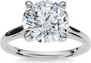 Bliss Diamond Certified 2Ct Solitaire Diamond Cathedral Engagement Ring Gold Lab Grown