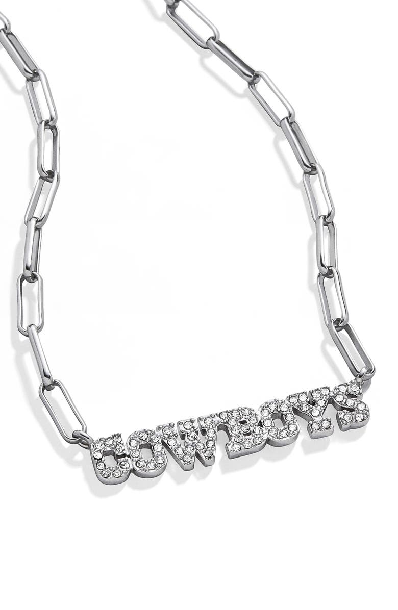 BaubleBar Women's Dallas Cowboys Paperclip Chain Necklace, Alternate, color, 