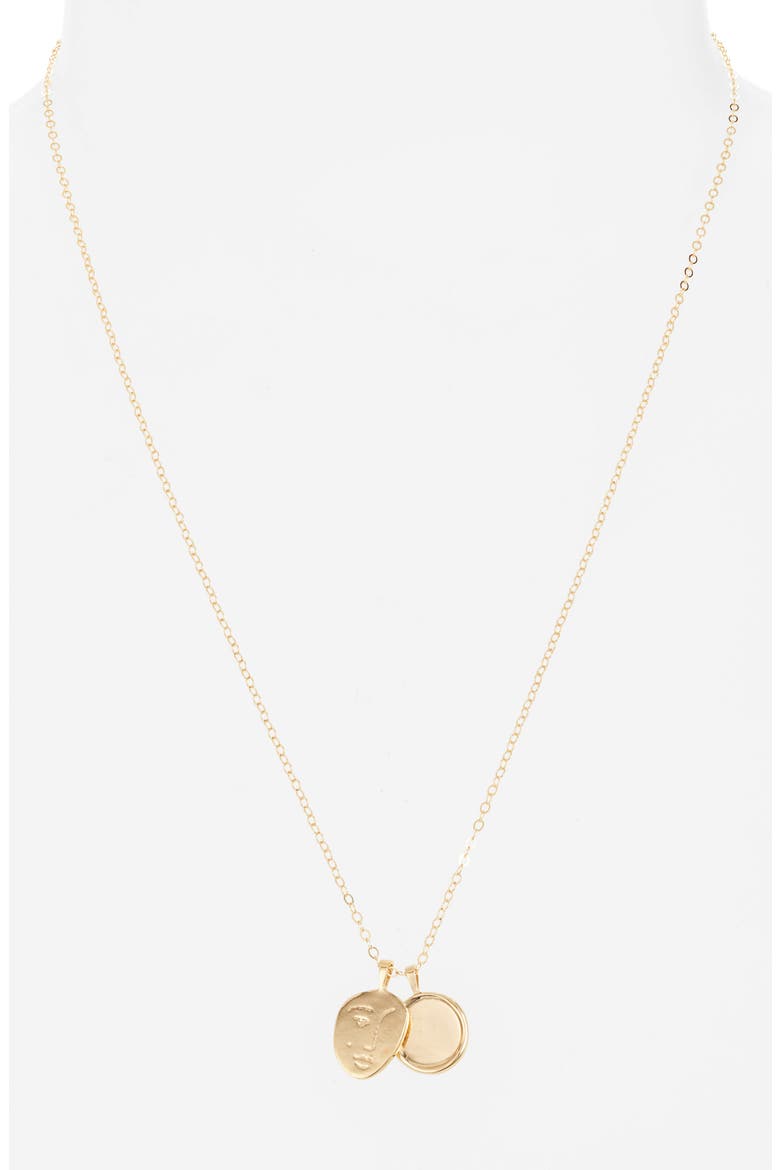 Marguerite Necklace, Alternate, color, GOLD