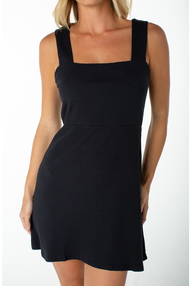 Jetty Rib Minidress, Alternate, color, ANTHRACITE