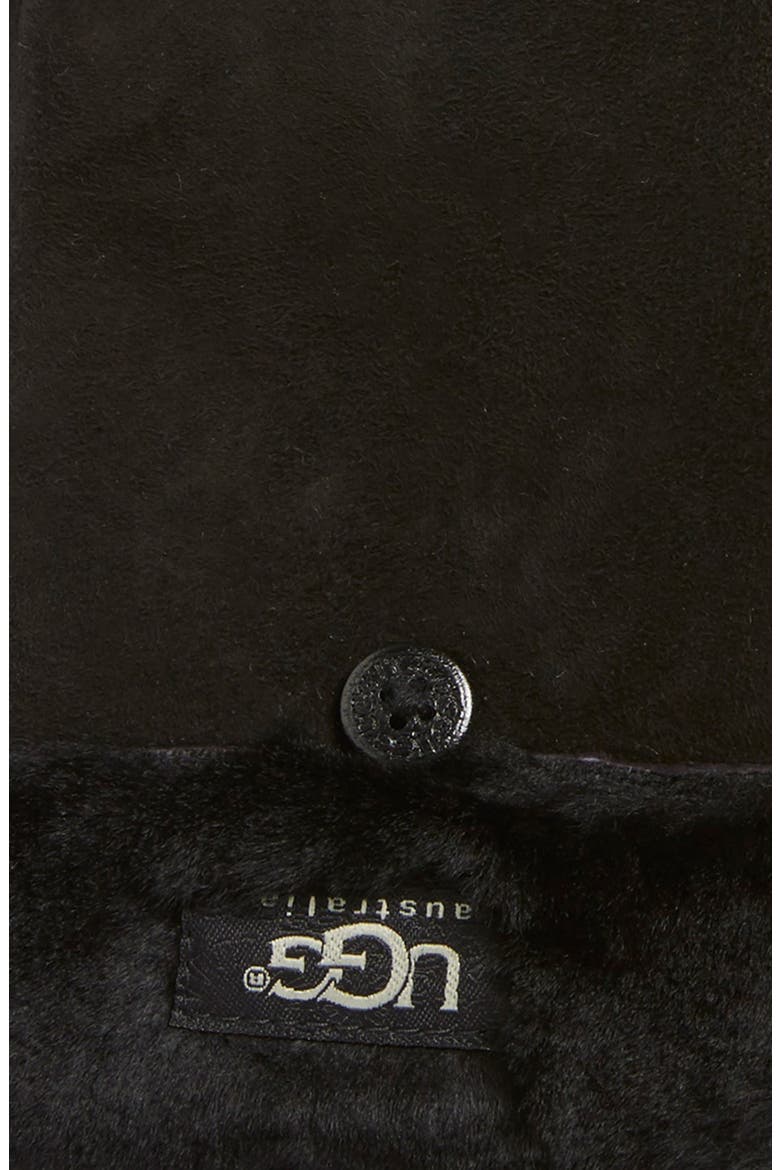 Australia Shearling Flip Mittens, Alternate, color, BLACK