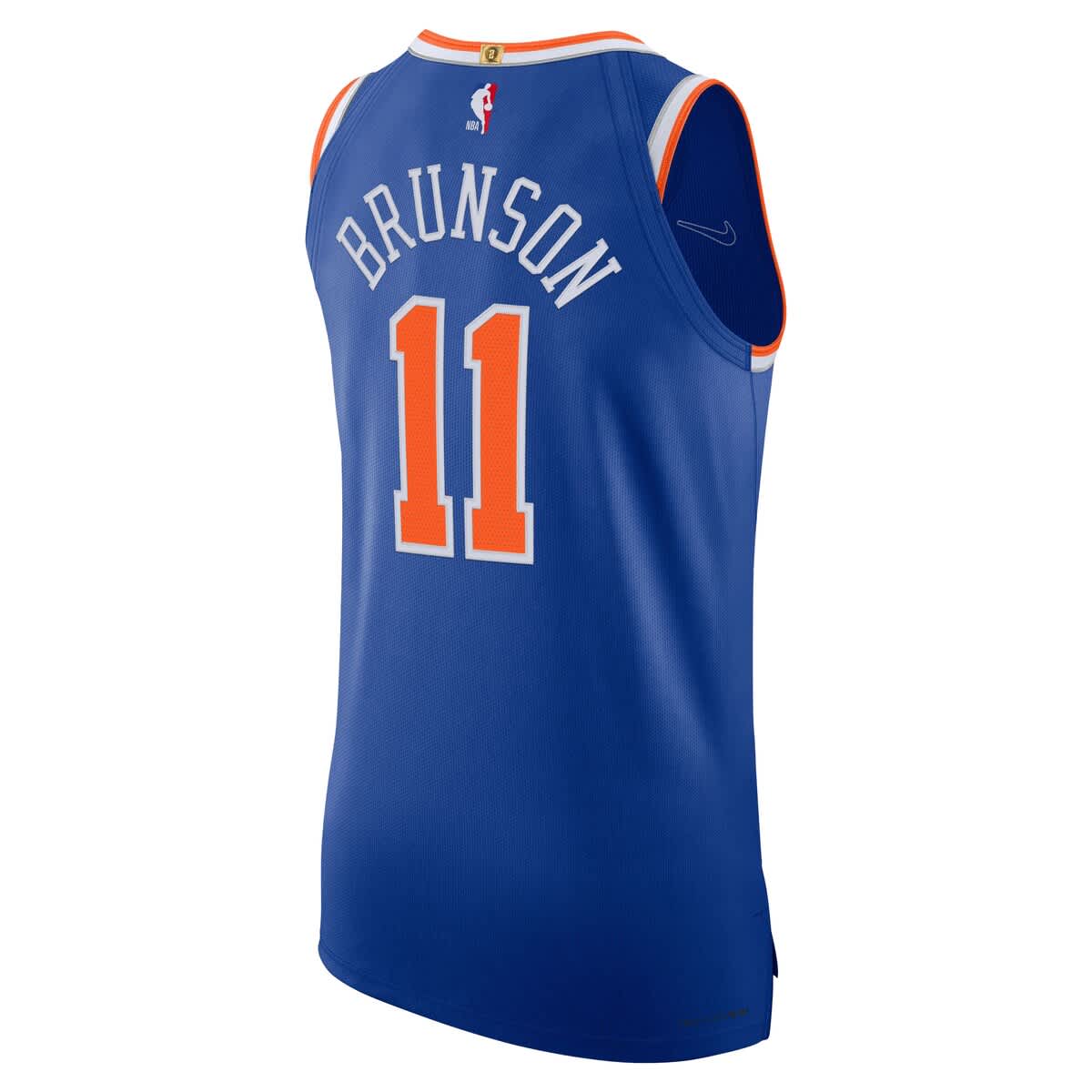 Nike Men's Nike Jalen Brunson Blue New York Knicks Authentic