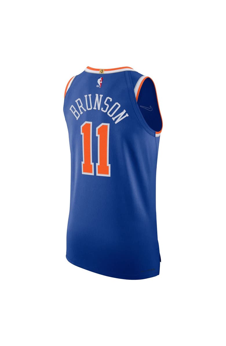 Nike Men's Nike Jalen Brunson Blue New York Knicks Authentic Player Jersey - Icon Edition, Alternate, color, Blue