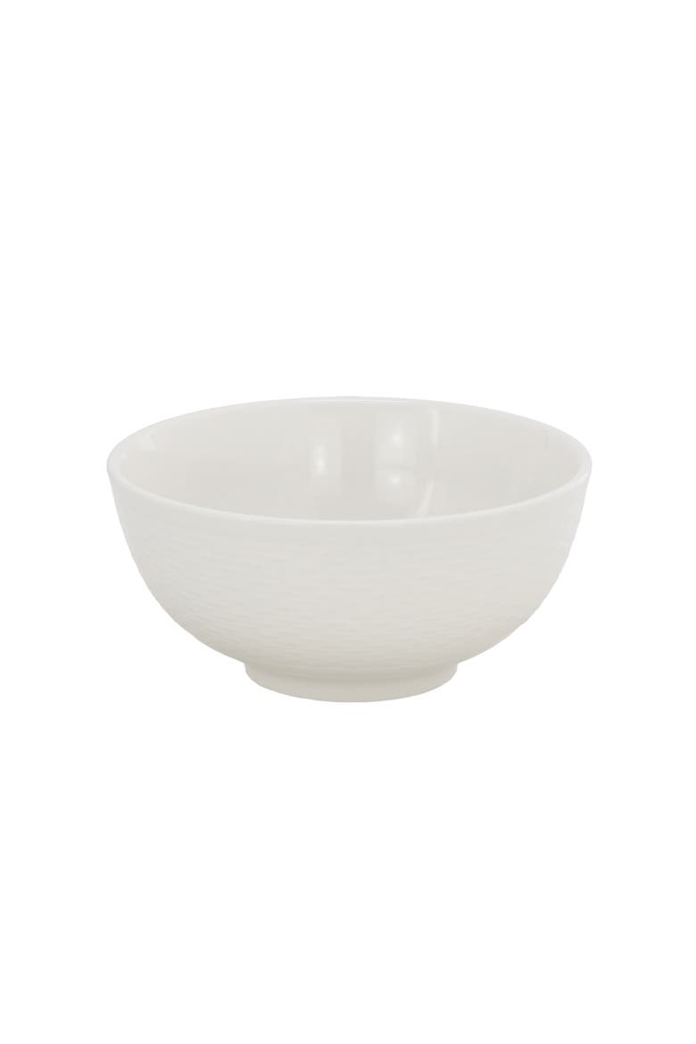 Ophelia 16 Piece Stoneware Dinnerware Set in White, Alternate, color, White