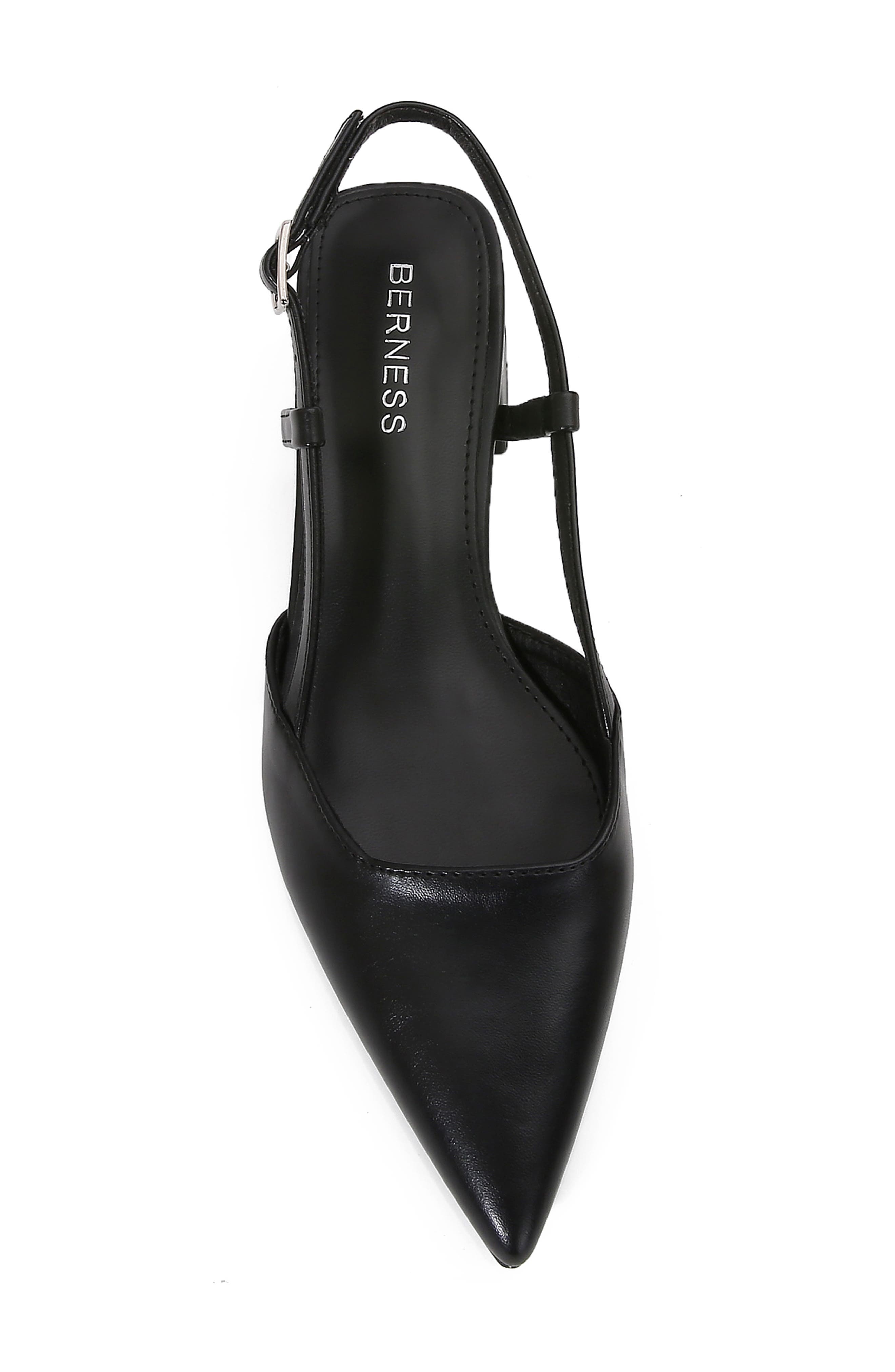 BERNESS Vieda Pointed Toe Slingback Pump, Alternate, color, Black