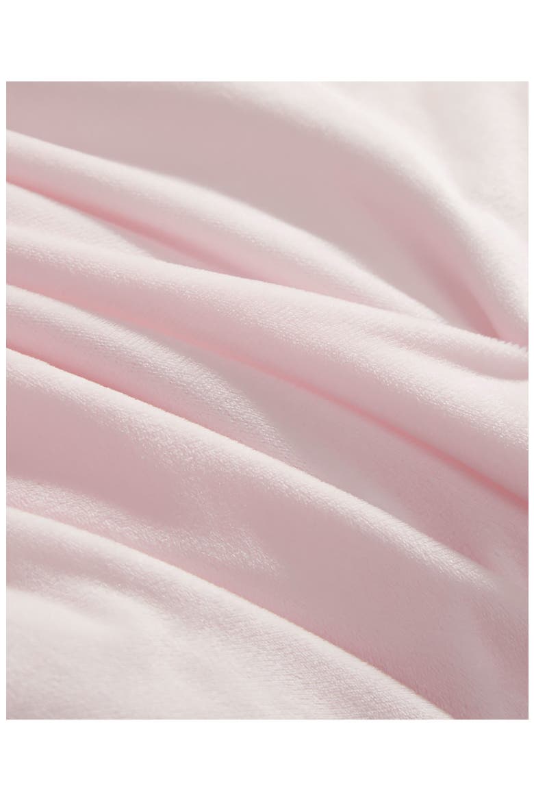 Kiss 5-Piece Pleat Plush Comforter Set, Alternate, color, PALE PINK