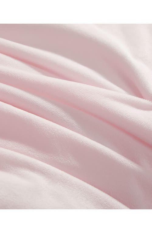 Juicy Couture Kiss 5-piece Pleat Plush Comforter Set In Pale Pink