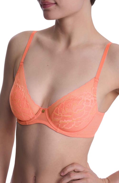 Natori Flora Underwire Contour Bra In Orange