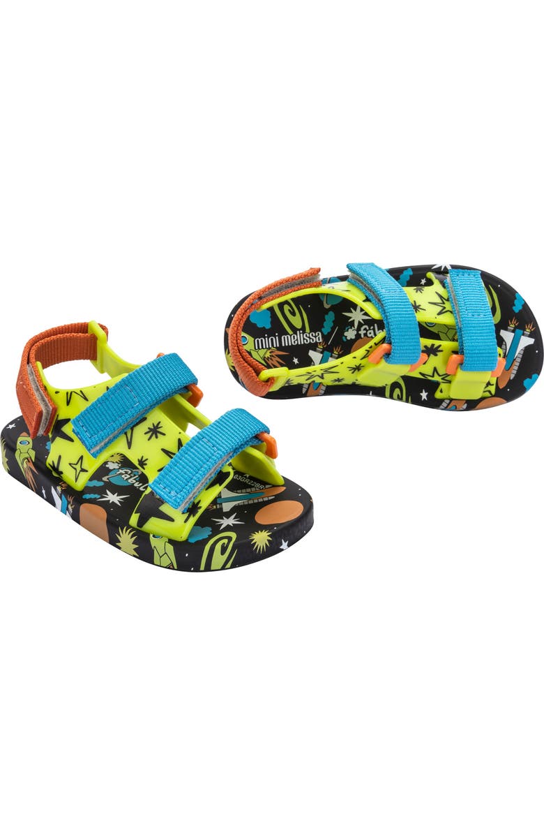 Melissa Mini Melissa Ping Pong Fabula Print Sandal, Alternate, color,