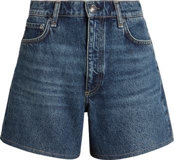 【関税込み】rag & bone ブルー Kaia デニムショートパンツ rag & bone: ブルー Kaia デニムショートパンツ | SSENSE 日本
