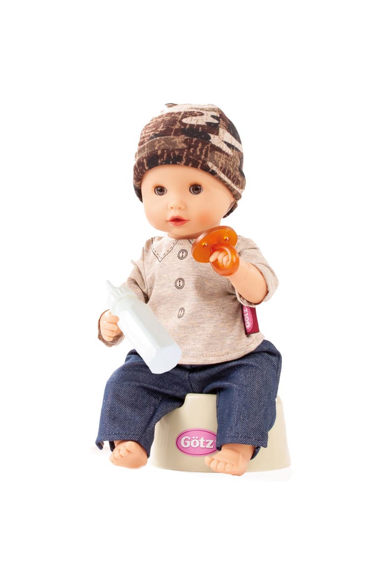 Aquini 13" Boy Bath Baby Doll, Main, color, Multicolored