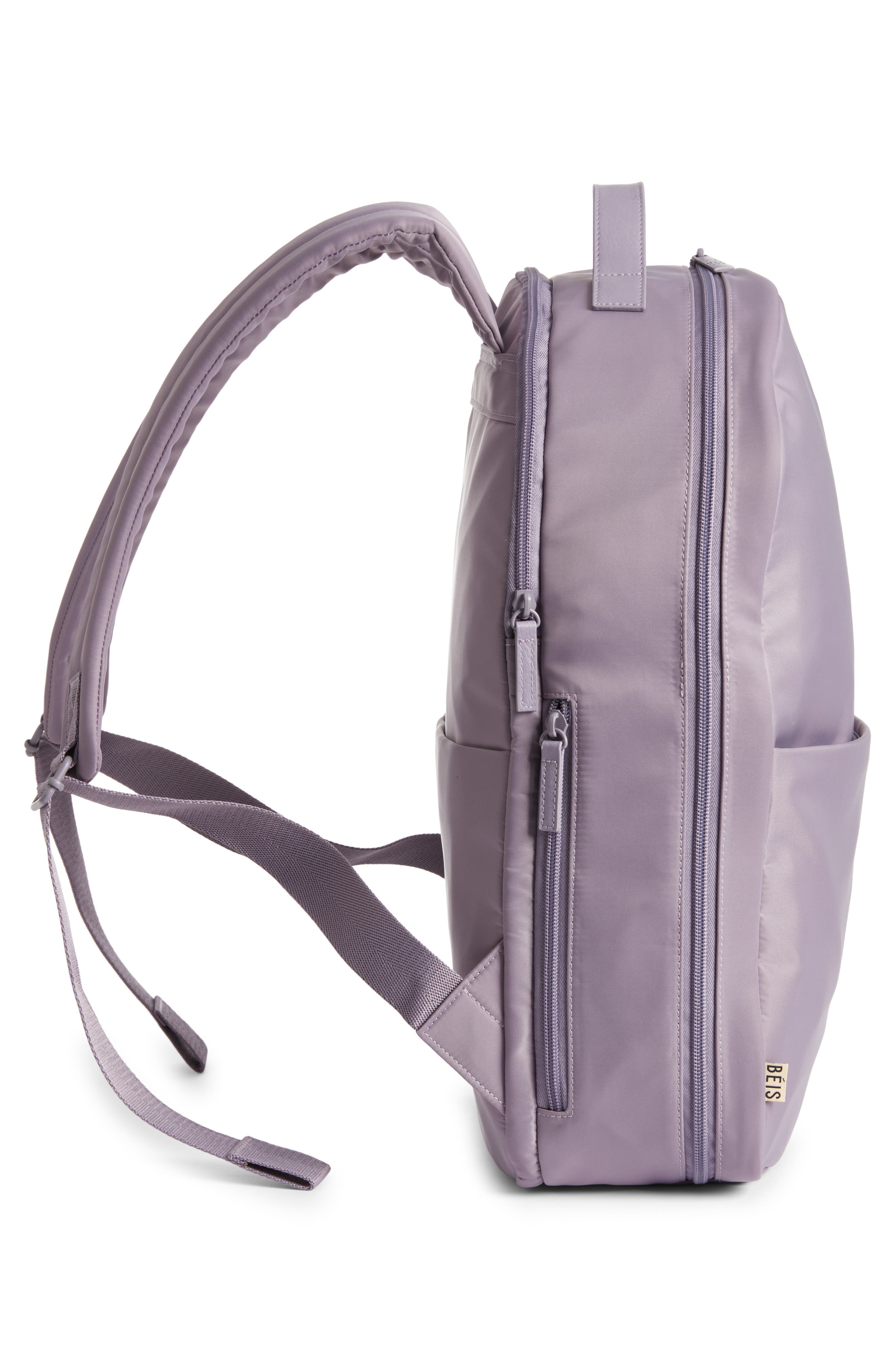 Béis The Commuter Backpack, Alternate, color, Lavender