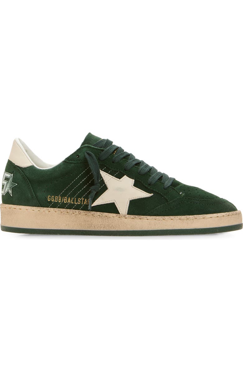 Golden Goose Ball Star Sneaker, Alternate, color, Dark Green/Cream