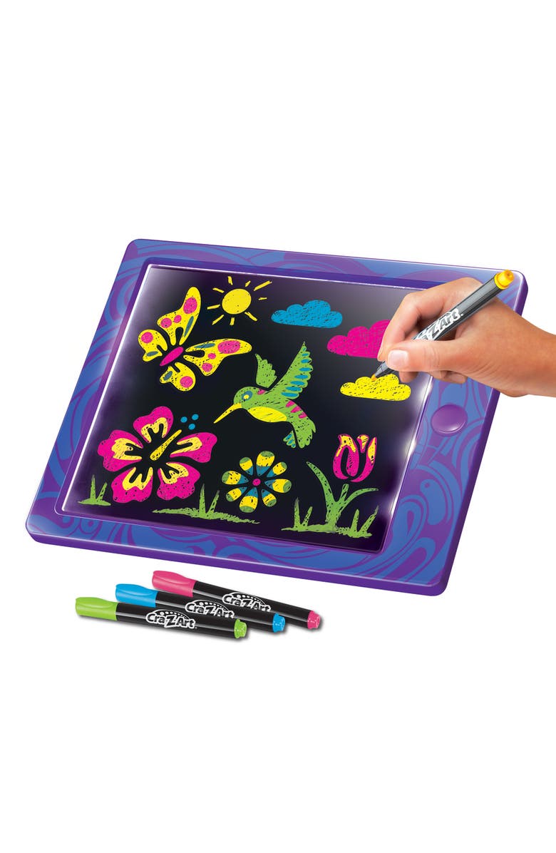 CRA-Z-ART Super Lightup Design Board Art Kit, 10 Pieces, Alternate, color, Multicolored