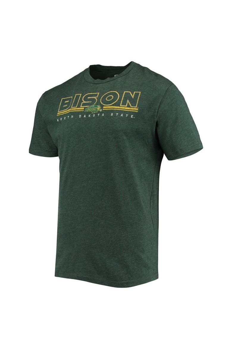 Men's Concepts Sport Heathered Charcoal/Green NDSU Bison Meter T-Shirt & Pants Sleep Set, Alternate, color, Heather Charcoal
