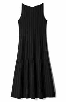 & Other Stories Rib A-Line Midi Dress