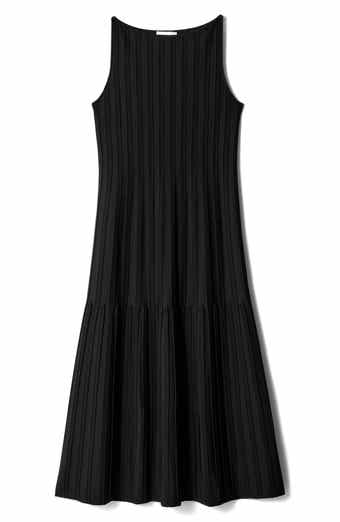 & Other Stories Rib A-Line Midi Dress