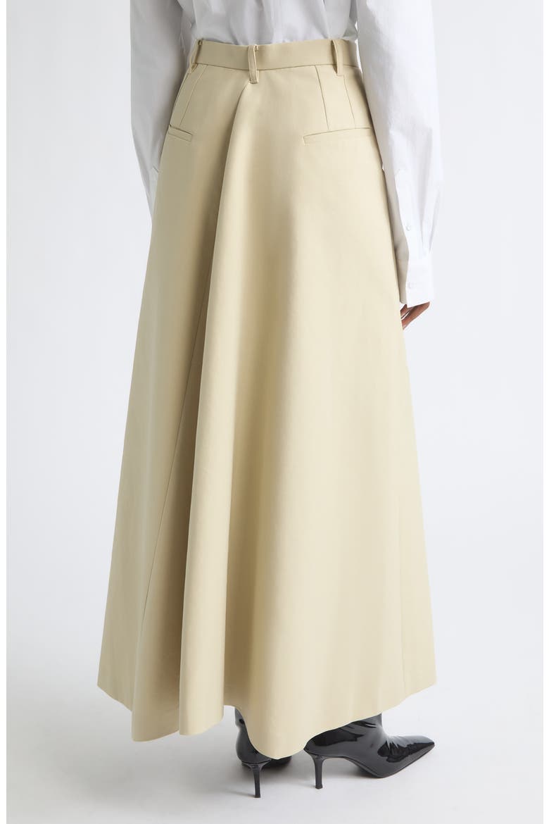 Draped Back A-Line Skirt, Alternate, color, BEIGE