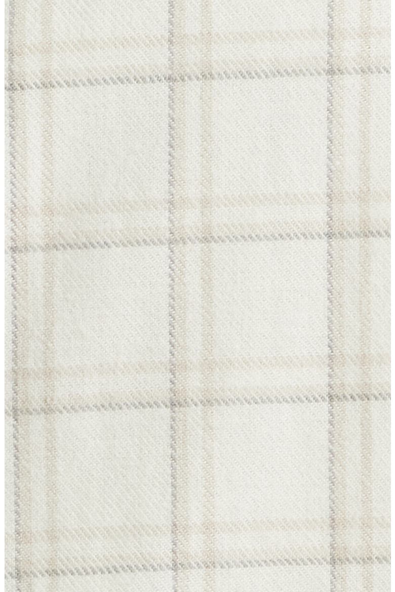 Plaid Cotton & Cashmere Shirt, Alternate, color, IVORY TIM PLAID