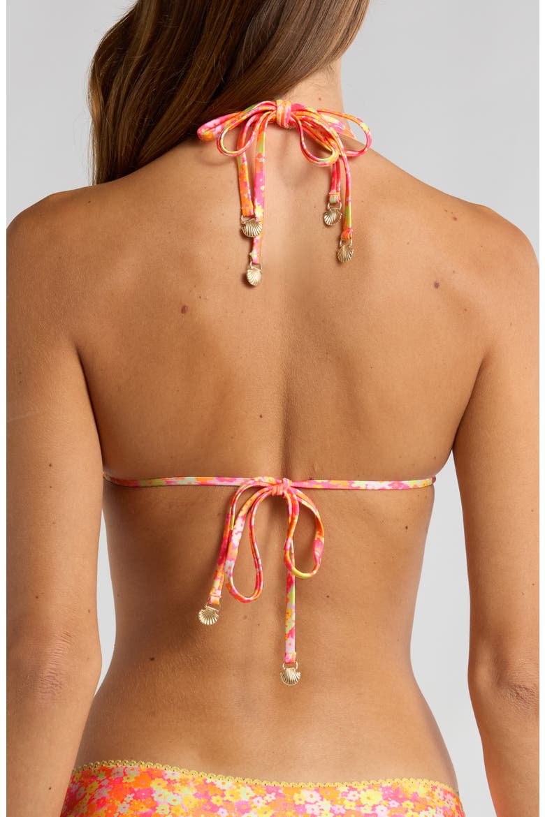 Halter Bikini Top, Alternate, color, MIMOSA MEADOWS