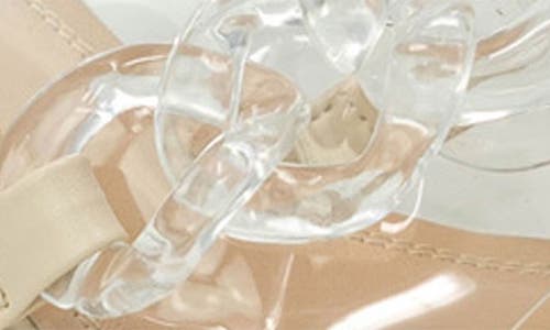 Chase & Chloe Chase And Chloe Chunky Chain Clear Sandal
