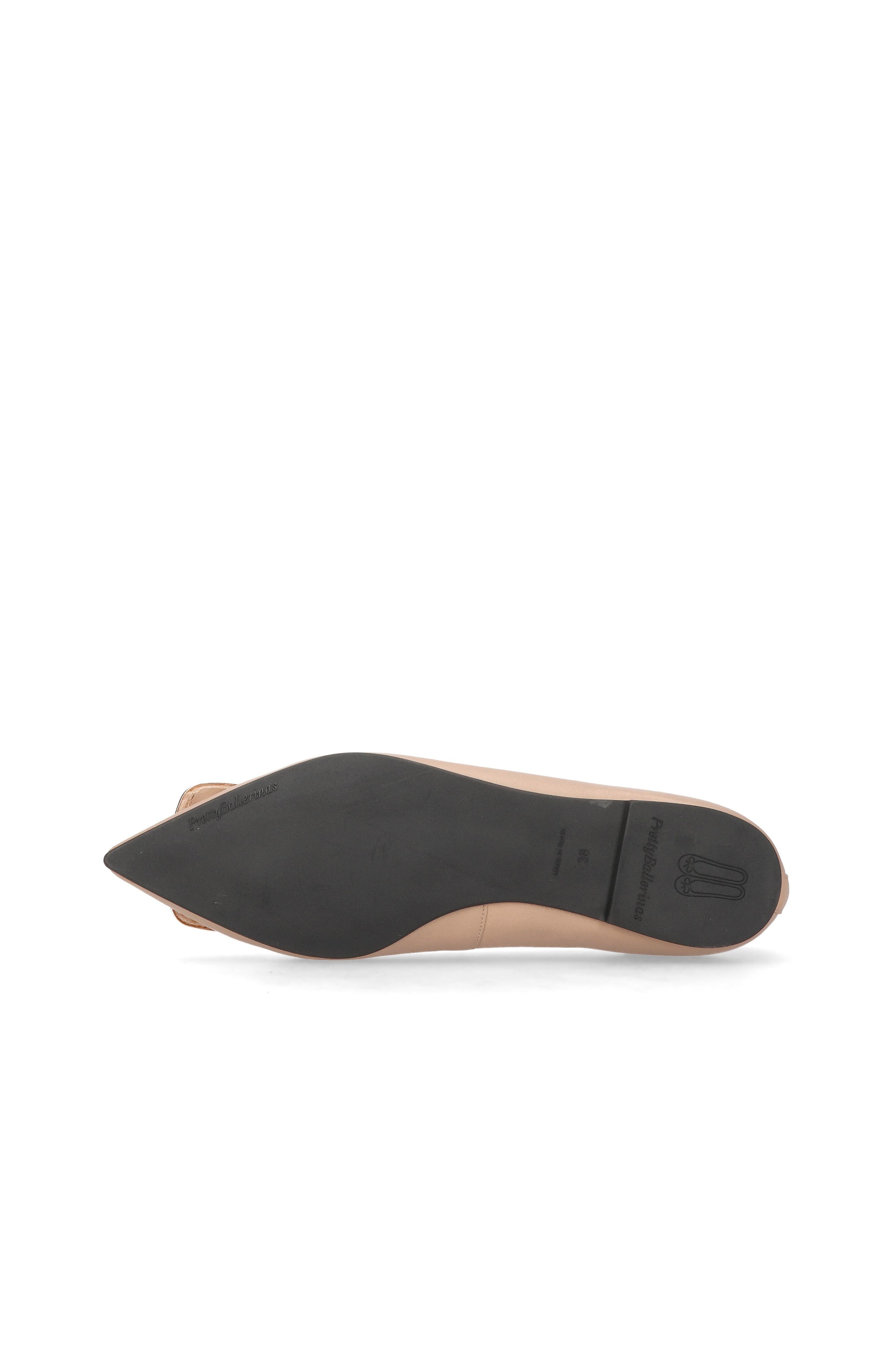 Pointed Toe Buckle Ballet Flat, Alternate, color, Caramel